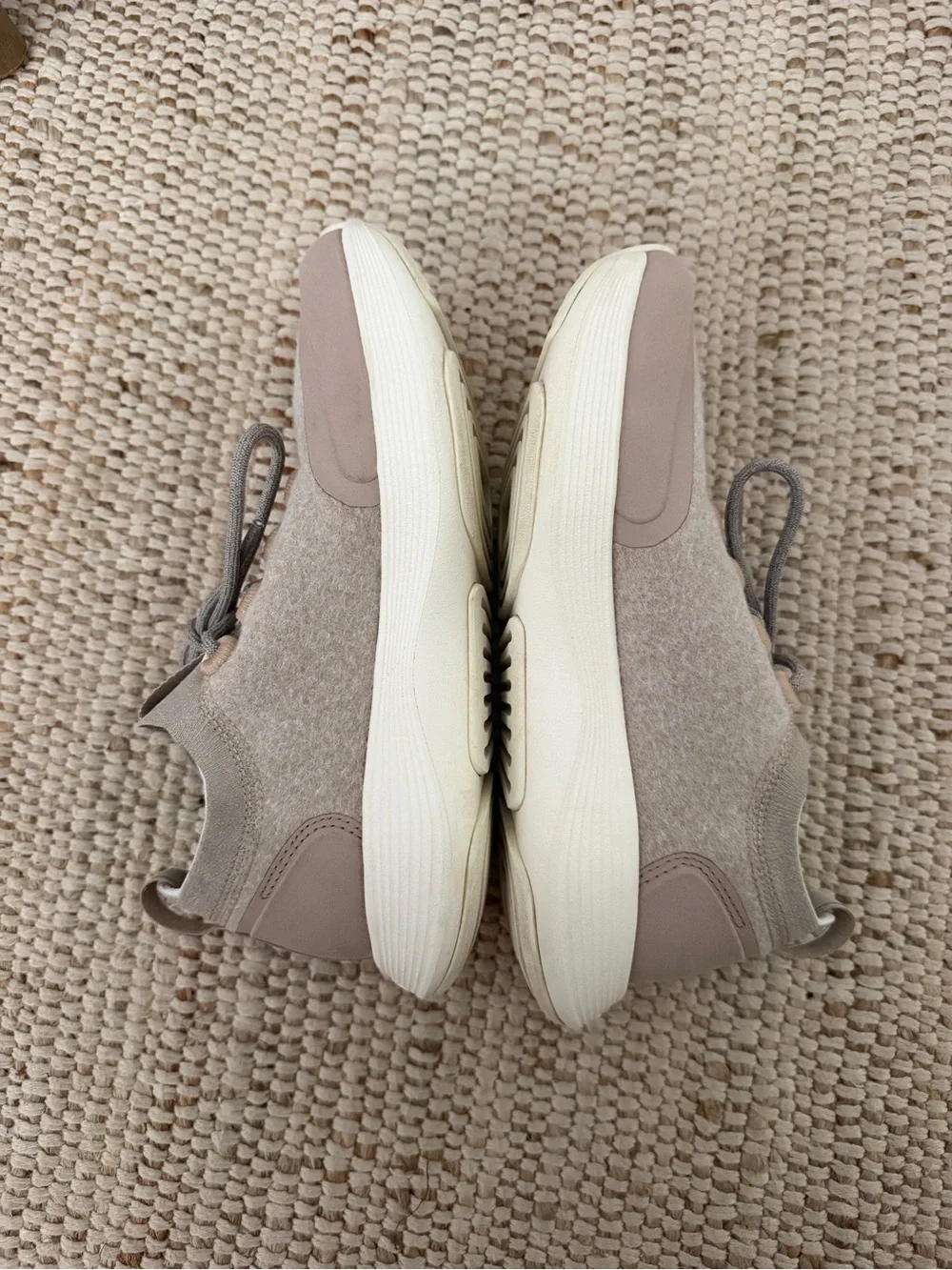 Womens Allbirds Wool Strider Shoe Beige Running Walking Sneakers - Picture 3 of 7
